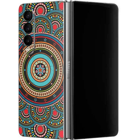 Infinite Circle Colored Galaxy Z Fold4 5G Skin