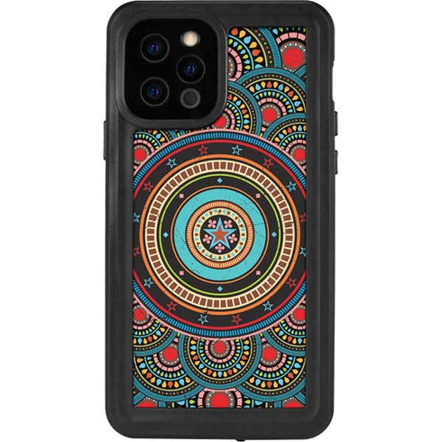 Infinite Circle Colored iPhone 12 Pro Waterproof Case
