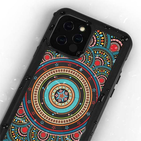 Infinite Circle Colored iPhone 12 Pro Waterproof Case