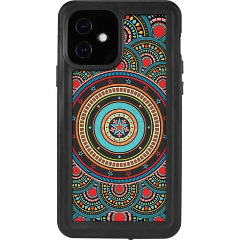Infinite Circle Colored iPhone 12 Waterproof Case