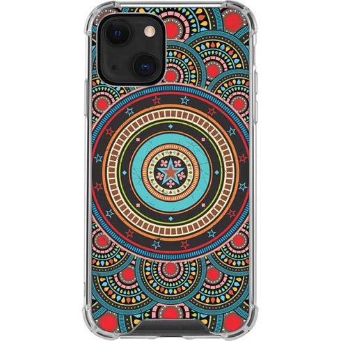 Infinite Circle Colored iPhone 14 Plus Clear Case
