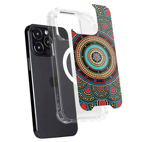 Infinite Circle Colored iPhone 14 Pro MagSafe Case