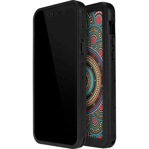 Infinite Circle Colored iPhone 14 Pro Max Waterproof Case