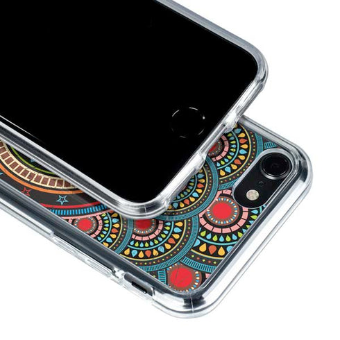 Infinite Circle Colored iPhone SE (2nd & 3rd Gen) Clear Case
