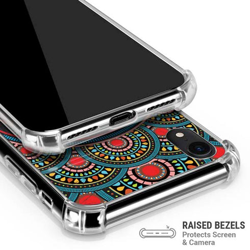 Infinite Circle Colored iPhone XR Clear Case