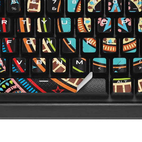 Infinite Circle Colored K95 RGB PLATINUM Mechanical Gaming Keyboard Skin