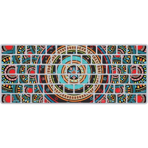 Infinite Circle Colored Magic Keyboard Skin
