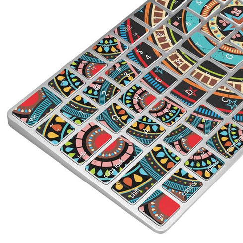 Infinite Circle Colored Magic Keyboard Skin