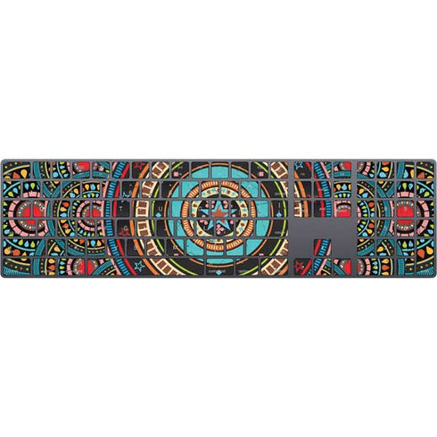 Infinite Circle Colored Magic Keyboard with Numeric Keypad Skin