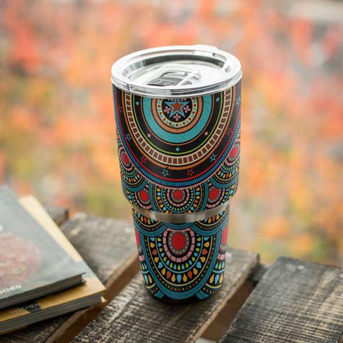 Infinite Circle Colored Yeti 30oz Rambler Tumbler Skin