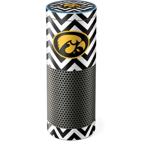 University of Iowa Hawkeyes Chevron Print Amazon Echo Skin