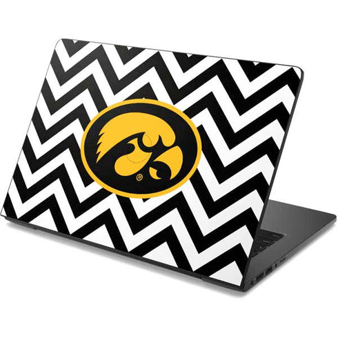 University of Iowa Hawkeyes Chevron Print Dell Chromebook Skin