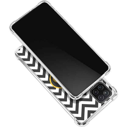 University of Iowa Hawkeyes Chevron Print Galaxy A12 Clear Case