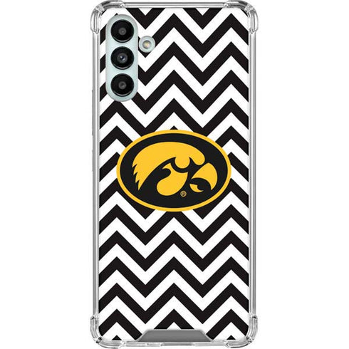 University of Iowa Hawkeyes Chevron Print Galaxy A13 5G Clear Case