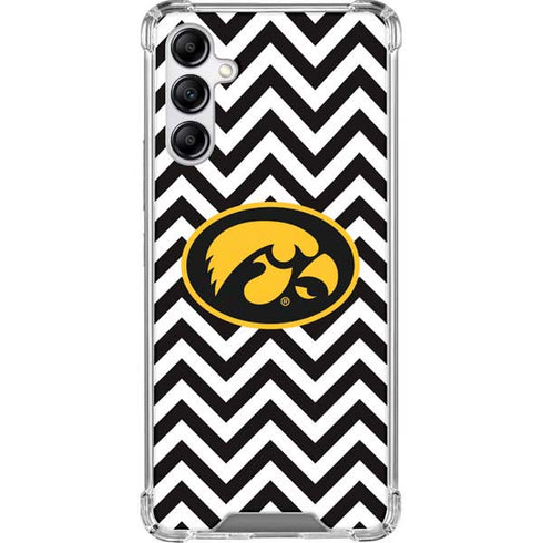 University of Iowa Hawkeyes Chevron Print Galaxy A14 5G Clear Case