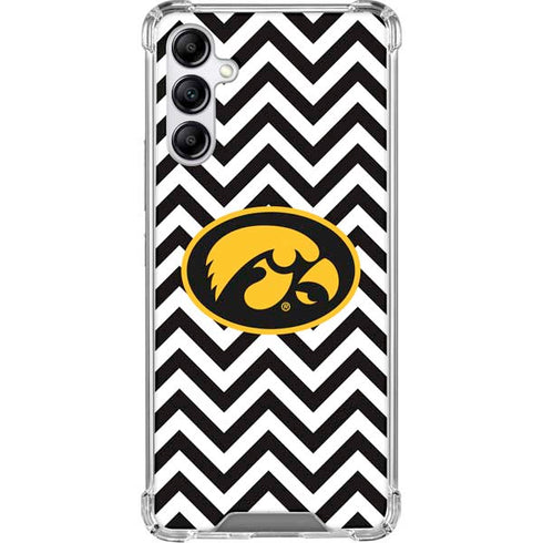 University of Iowa Hawkeyes Chevron Print Galaxy A15 5G Clear Case