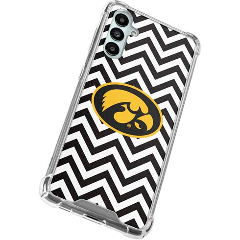 University of Iowa Hawkeyes Chevron Print Galaxy A15 5G Clear Case
