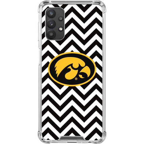 University of Iowa Hawkeyes Chevron Print Galaxy A32 5G Clear Case
