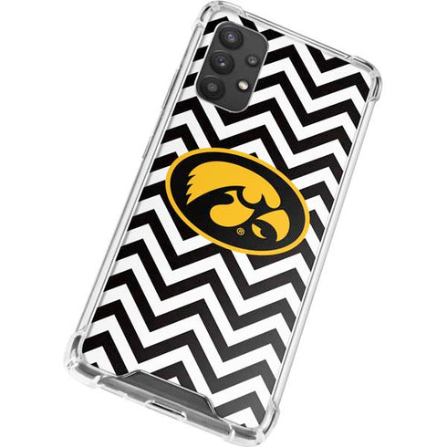 University of Iowa Hawkeyes Chevron Print Galaxy A32 5G Clear Case