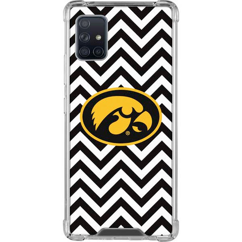 University of Iowa Hawkeyes Chevron Print Galaxy A51 5G Clear Case