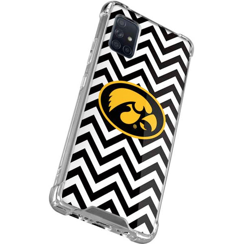 University of Iowa Hawkeyes Chevron Print Galaxy A51 5G Clear Case