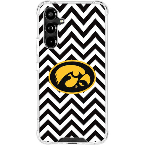 University of Iowa Hawkeyes Chevron Print Galaxy A54 5G Clear Case