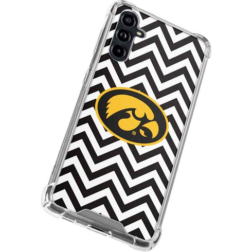 University of Iowa Hawkeyes Chevron Print Galaxy A54 5G Clear Case