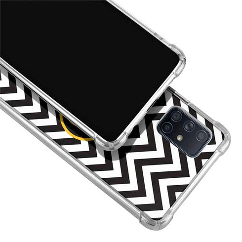University of Iowa Hawkeyes Chevron Print Galaxy A71 5G Clear Case