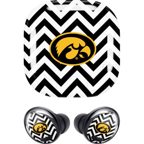 University of Iowa Hawkeyes Chevron Print Galaxy Buds Pro Skin