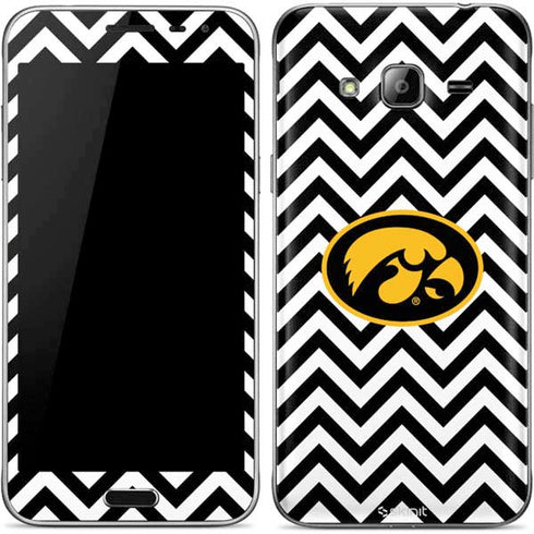 University of Iowa Hawkeyes Chevron Print Galaxy J3 Skin