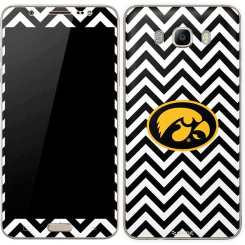 University of Iowa Hawkeyes Chevron Print Galaxy J7 Skin