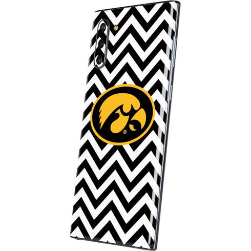 University of Iowa Hawkeyes Chevron Print Galaxy Note 10 Skin
