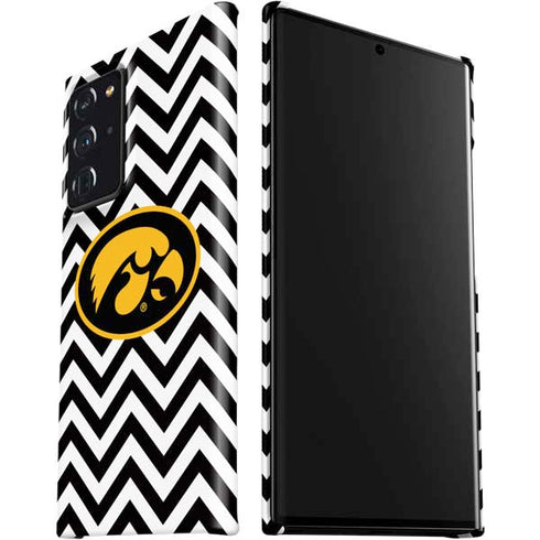 University of Iowa Hawkeyes Chevron Print Galaxy Note20 Ultra 5G Lite Case