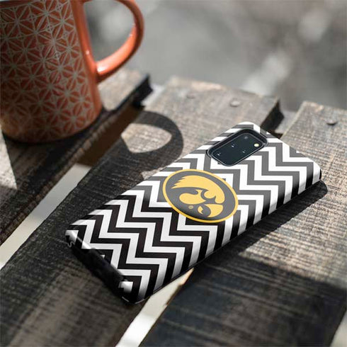 University of Iowa Hawkeyes Chevron Print Galaxy S20 Plus Pro Case