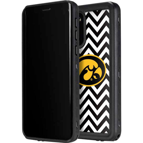 University of Iowa Hawkeyes Chevron Print Galaxy S20 Plus Waterproof Case