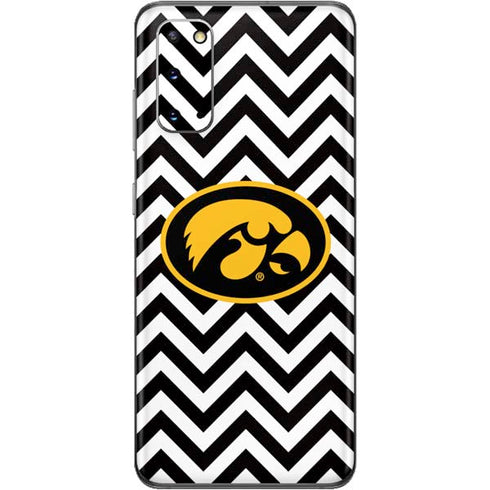 University of Iowa Hawkeyes Chevron Print Galaxy S20 Skin
