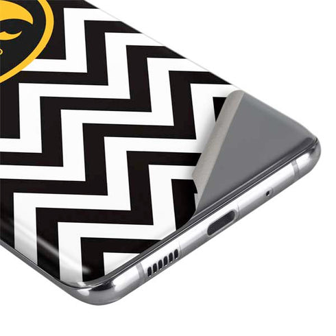 University of Iowa Hawkeyes Chevron Print Galaxy S20 Skin