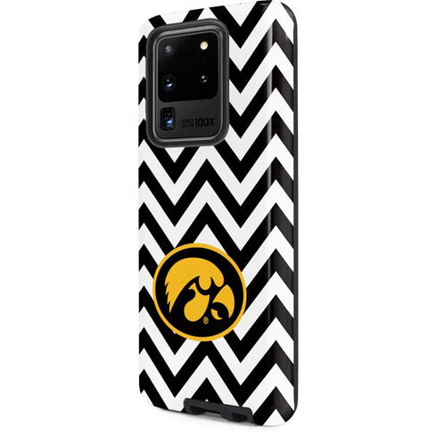 University of Iowa Hawkeyes Chevron Print Galaxy S20 Ultra 5G Pro Case
