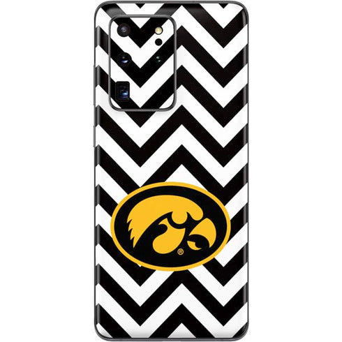 University of Iowa Hawkeyes Chevron Print Galaxy S20 Ultra 5G Skin