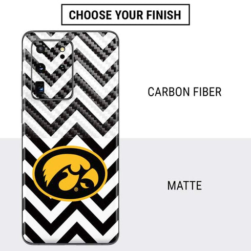 University of Iowa Hawkeyes Chevron Print Galaxy S20 Ultra 5G Skin