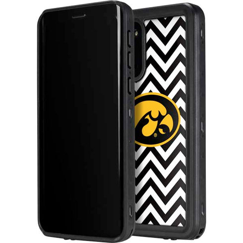 University of Iowa Hawkeyes Chevron Print Galaxy S20 Waterproof Case
