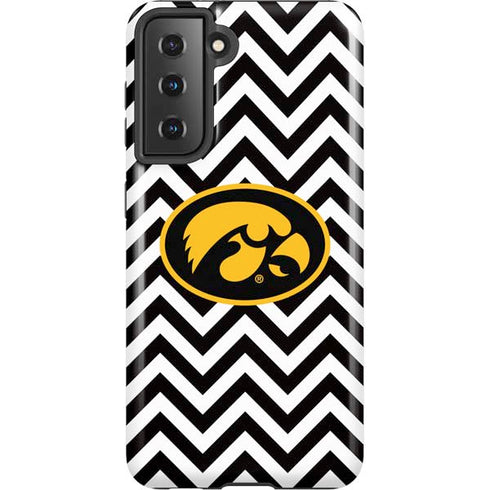 University of Iowa Hawkeyes Chevron Print Galaxy S21 5G Pro Case
