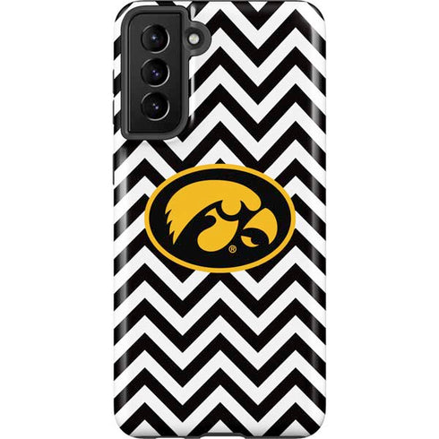 University of Iowa Hawkeyes Chevron Print Galaxy S21 Plus 5G Pro Case