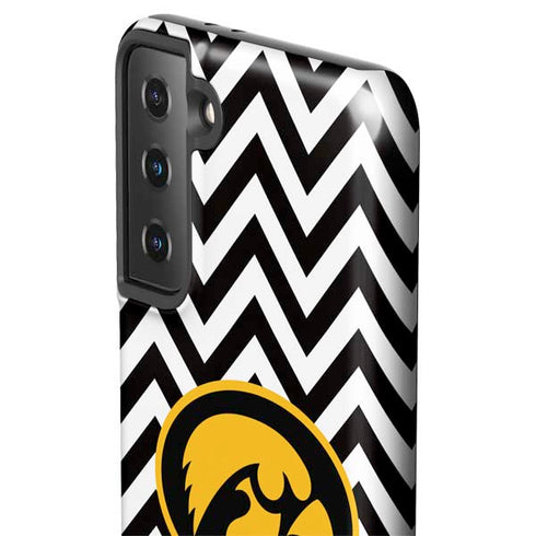 University of Iowa Hawkeyes Chevron Print Galaxy S21 Plus 5G Pro Case