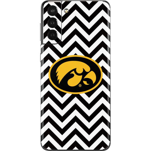University of Iowa Hawkeyes Chevron Print Galaxy S21 Plus 5G Skin