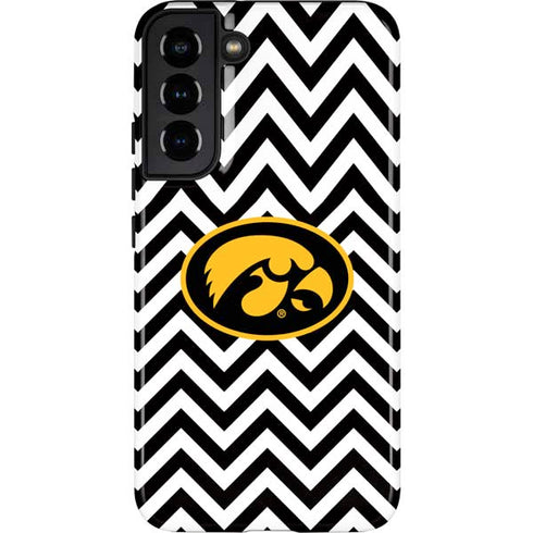 University of Iowa Hawkeyes Chevron Print Galaxy S22 Plus Pro Case