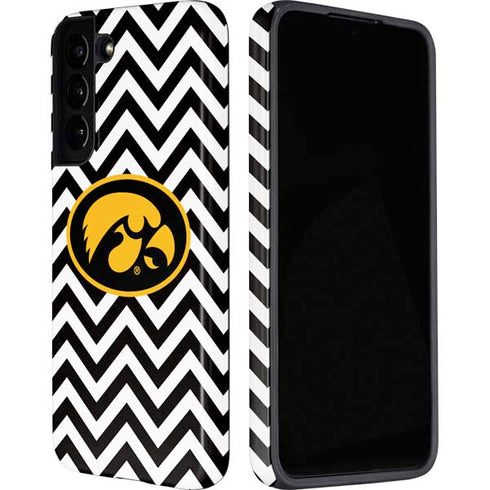 University of Iowa Hawkeyes Chevron Print Galaxy S22 Plus Pro Case