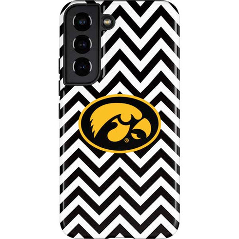 University of Iowa Hawkeyes Chevron Print Galaxy S22 Pro Case