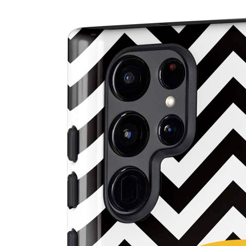 University of Iowa Hawkeyes Chevron Print Galaxy S22 Ultra Pro Case