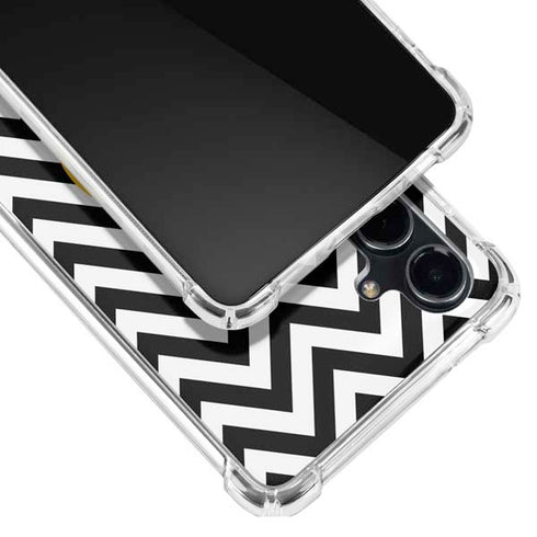 University of Iowa Hawkeyes Chevron Print Galaxy S23 FE Clear Case